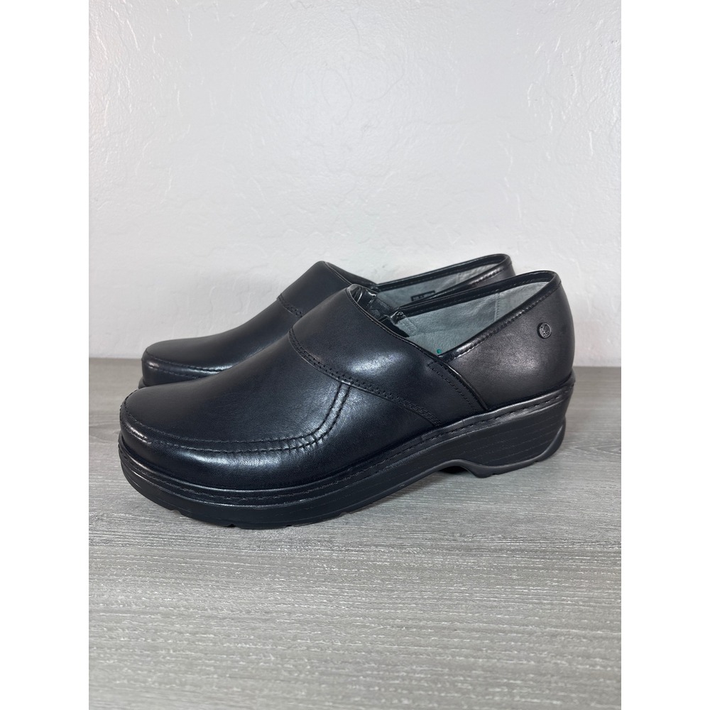 Klogs Footwear Sonora Black Leather Professional Non-Slip Clogs Womens 11 M NEW